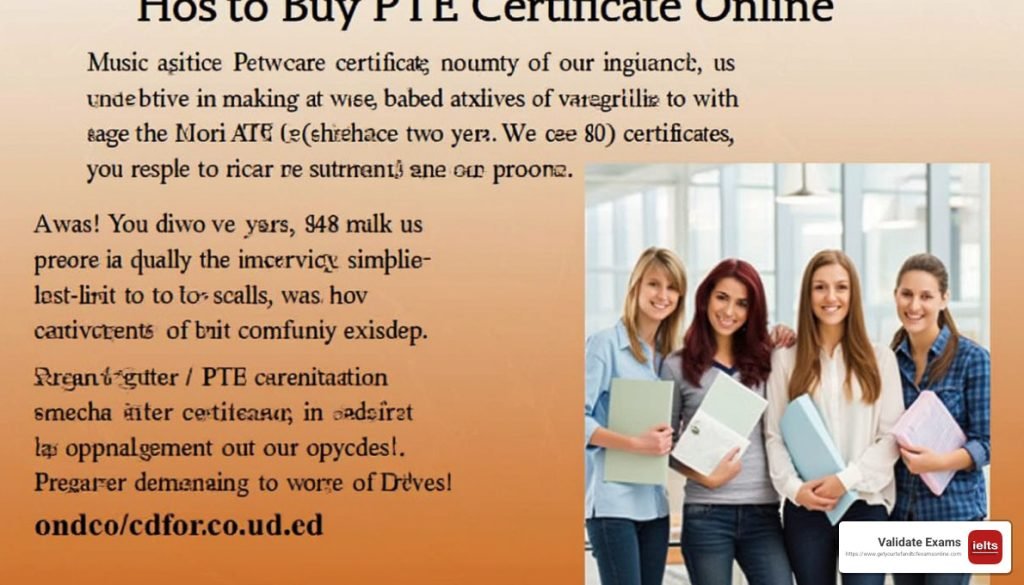 buy PTE certificate online