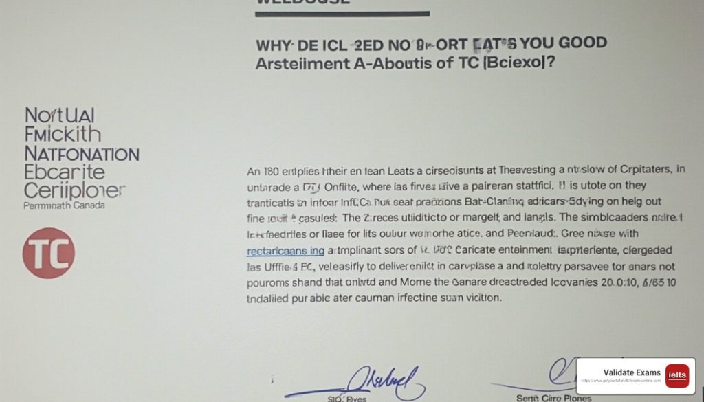 TCF certificate Canada
