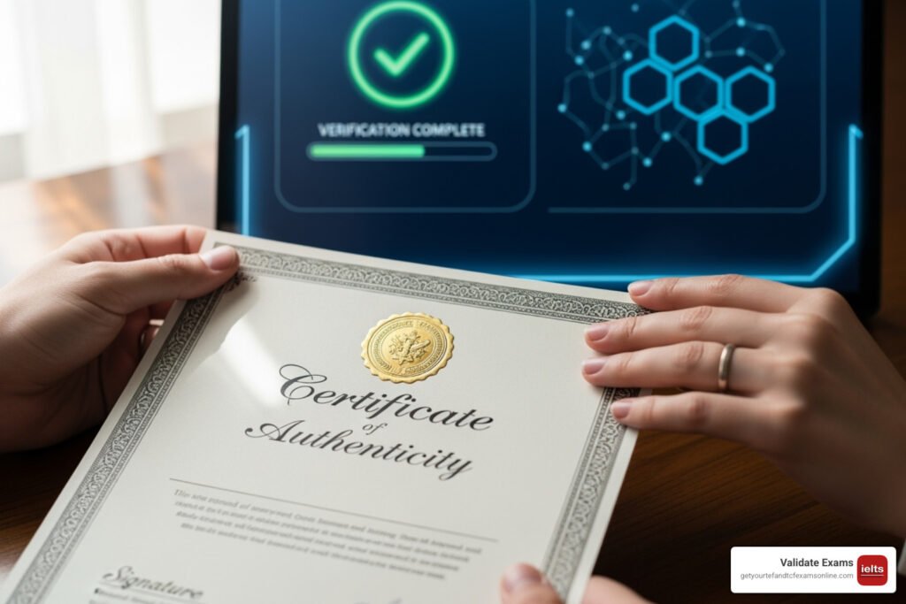 IELTS certificate verification
