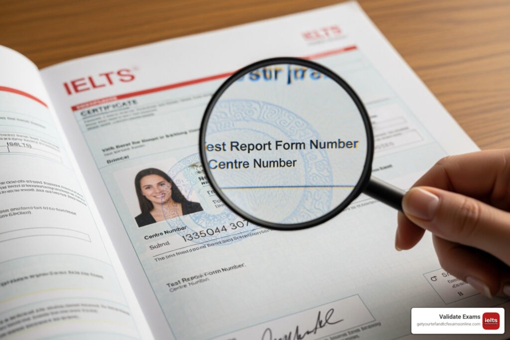 IELTS certificate verification